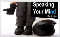 Speaking Your Mind Full List